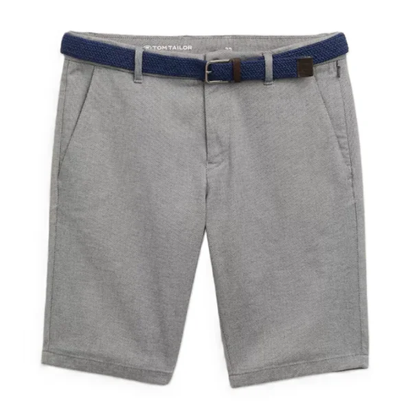 Bermuda Homme TOM TAILOR - Coton Élasthanne - Taille S à 3XL - Entrejambe 8.5 Pouces