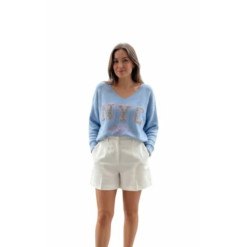 Tunique Pull Fille Energie Taille L Gris Et Blanc - Occasion Très Bon état, Style Décontracté