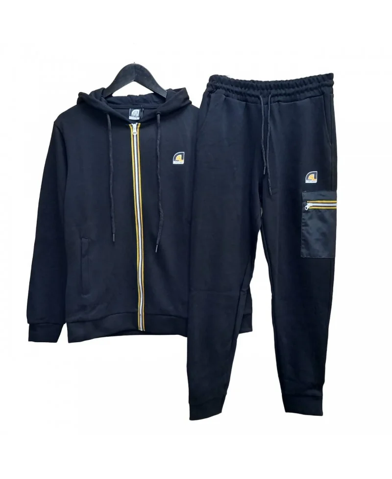 Survêtement à Capuche Homme Imprimé Basket - Ensemble Jogging Streetwear Confortable Pour Automne/hiver