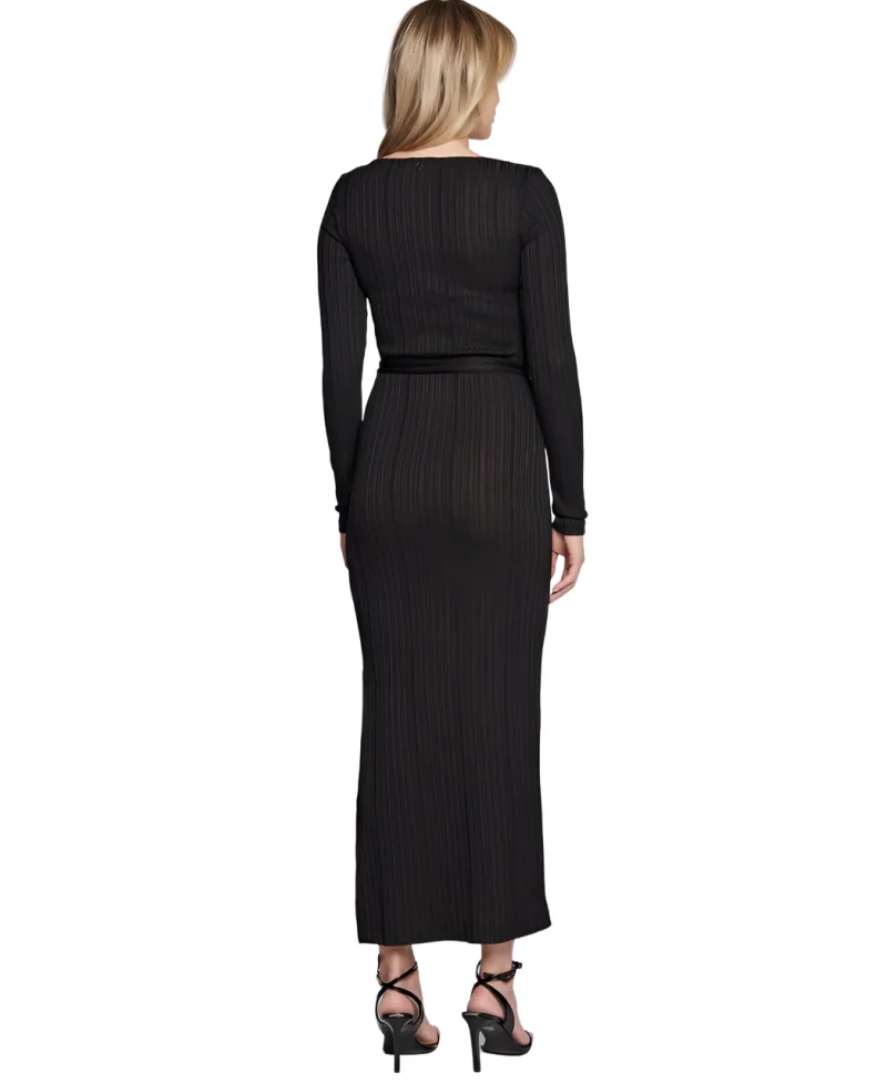 Robe Guess Noire 100% Laine, Dos Transparent - Taille 2, Jamais Portée - Très Bon état