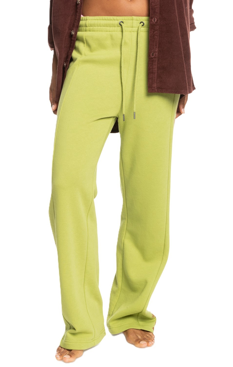 Pantacourt Roxy Vert Foncé Pour Femme - Taille 38, Neuf, En Coton Mélangé