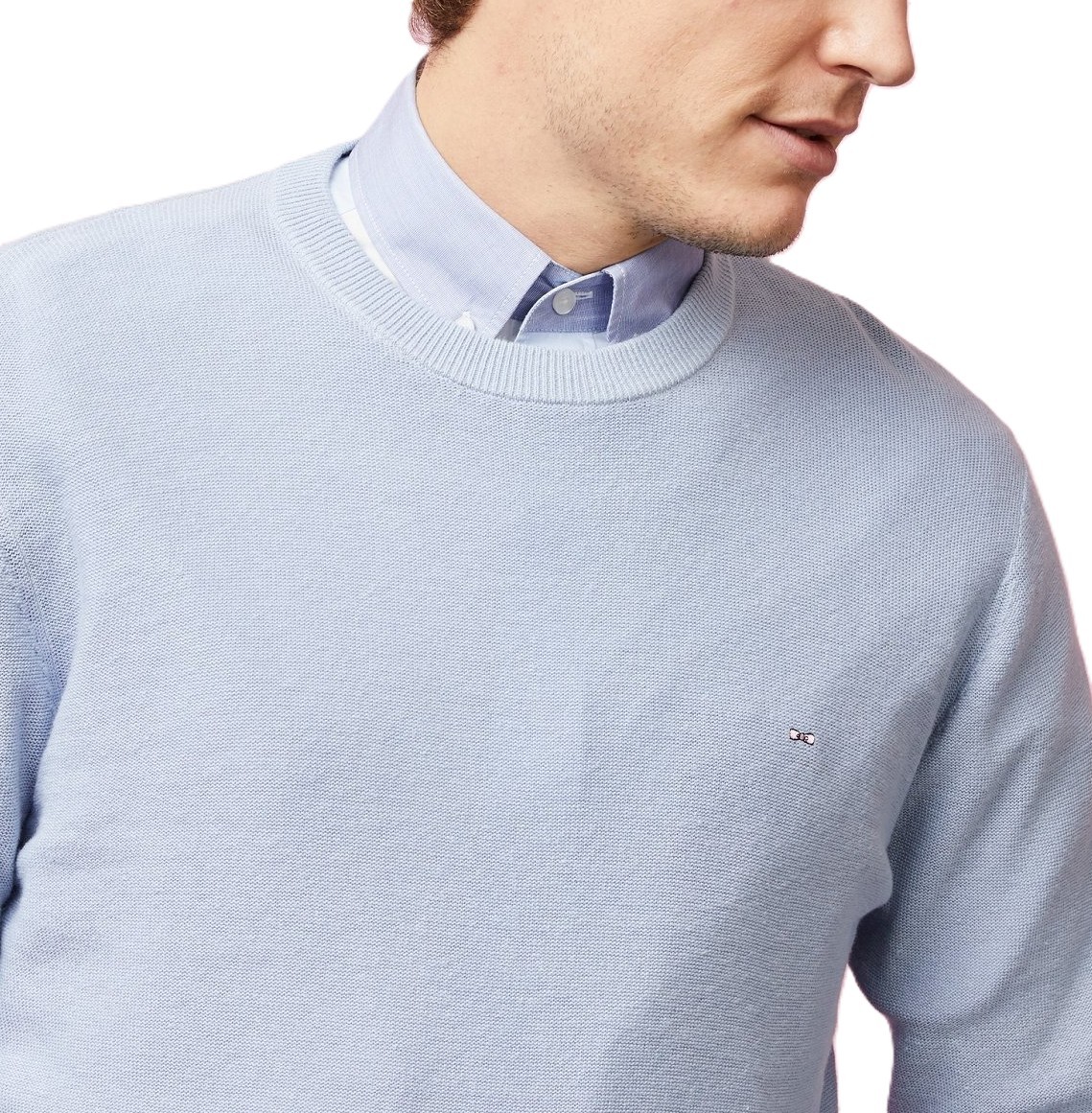 Pull Eden Park Col V Fin - Taille XXL En Coton Gris, Occasion Très Bon état